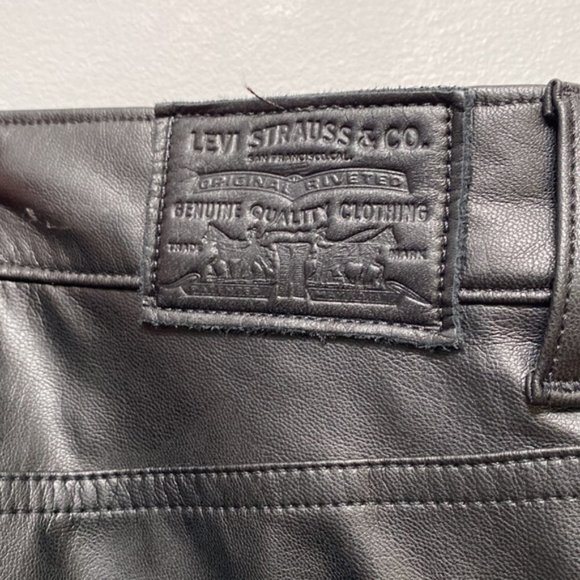 ❗️SOLD❗️Levi’s Faux Leather 720 High Rise Super Skinny Ankle Size 26 - Picture 6 of 13